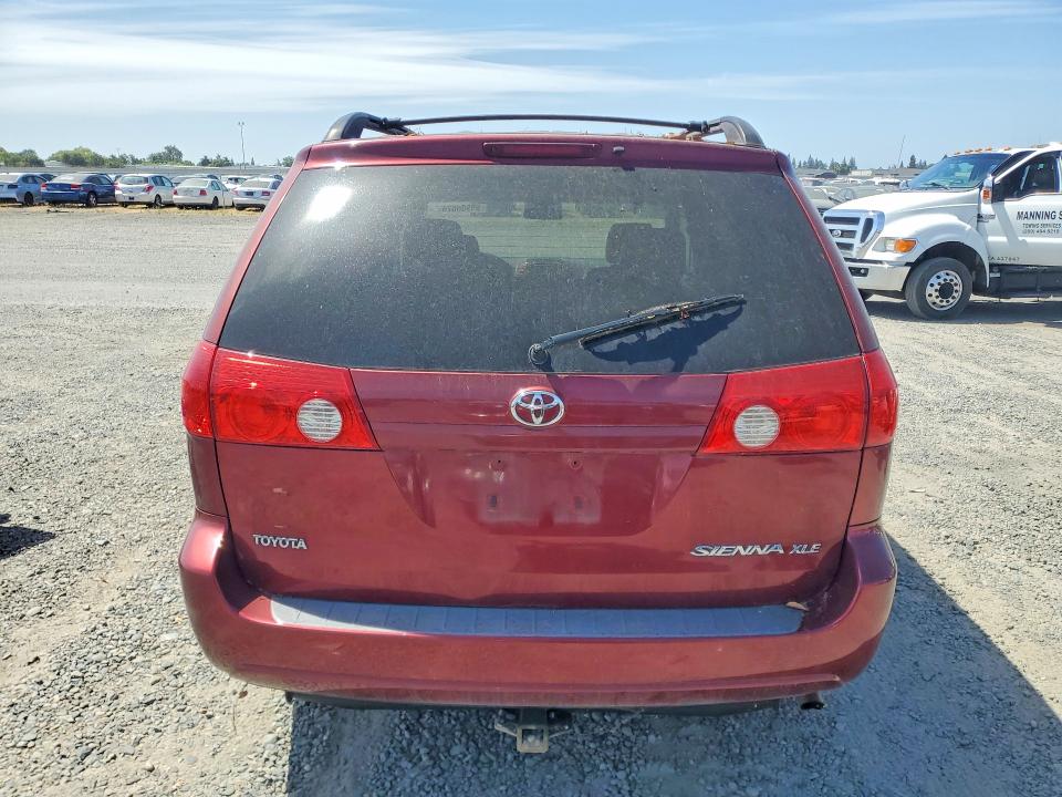 2007 Toyota Sienna VIN 5TDZK22C47S087459 COPART salvage auction — FRONT END, Ca - Dis/Dlr/Exp Only Clean Title, sold $275 on 2026-07-09 (photo 6)