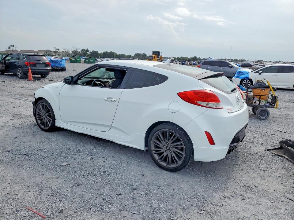 2013 Hyundai Veloster VIN KMHTC6AD4DU160966 COPART salvage auction — FRONT END, Fl - Cert Of Title Slvg Rebuildable, sold $1,150 on 2026-07-31 (photo 2)