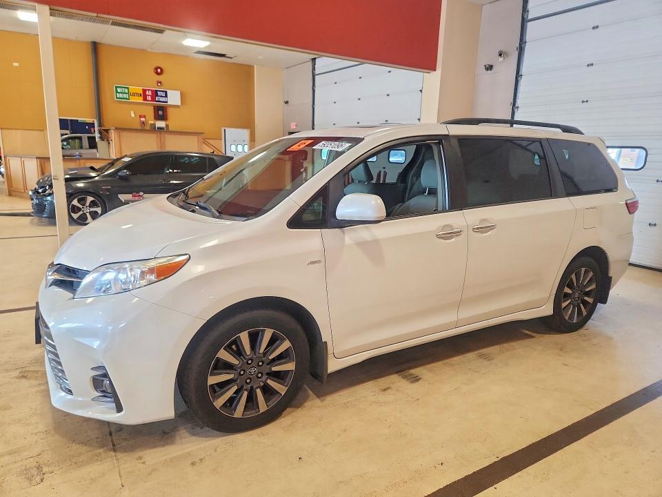2019 Toyota Sienna VIN 5TDDZ3DC2KS222228 COPART salvage auction — MINOR DENT/SCRATCHES, Ct - Cert Of Title-Salvage, sold $13,700 on 2026-07-14 (photo 1)