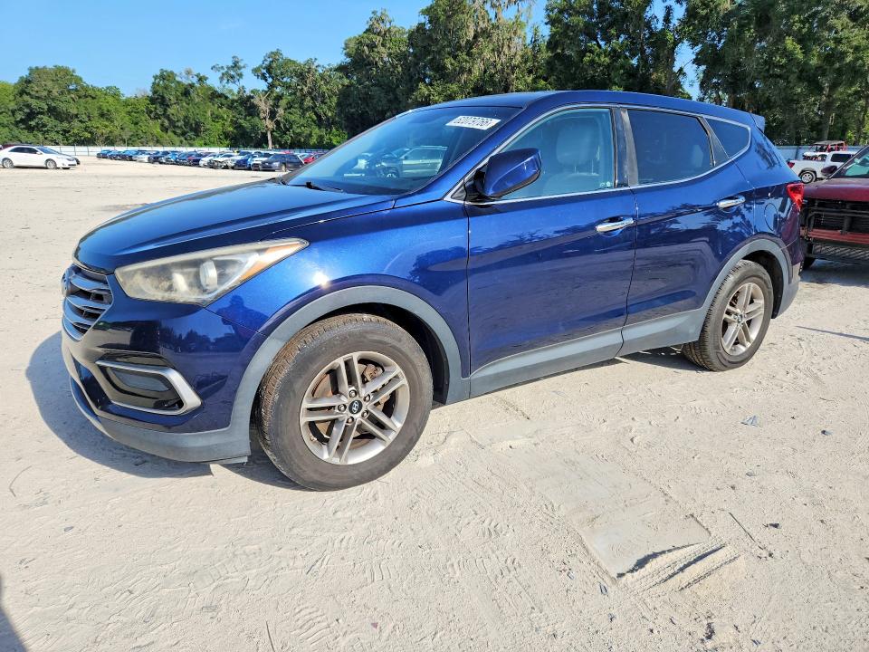 2017 Hyundai Santa fe VIN 5XYZT3LB9HG409567 COPART salvage auction — MECHANICAL, Fl - Certificate Of Title, sold $2,300 on 2026-07-28 (photo 1)