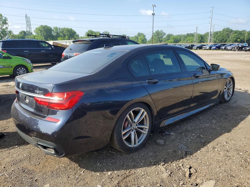 2016 BMW 7er VIN WBA7F2C55GG420836 COPART salvage auction — FRONT END, Va - Dealer Only Clean Title (P), sold $7,200 on 2026-07-27 (photo 3)