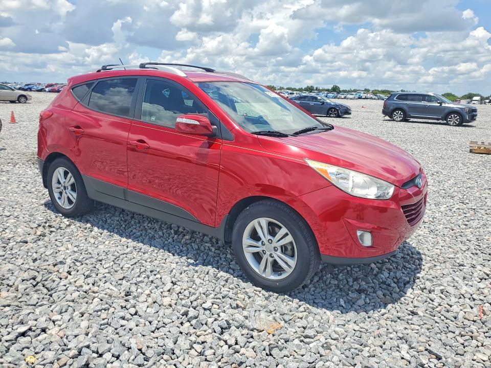 2013 Hyundai Tucson VIN KM8JU3AC6DU689572 COPART salvage auction — REAR END, FL - CERT OF TITLE SLVG REBUILDABLE, sold $2,350 on 2026-07-17 (photo 4)