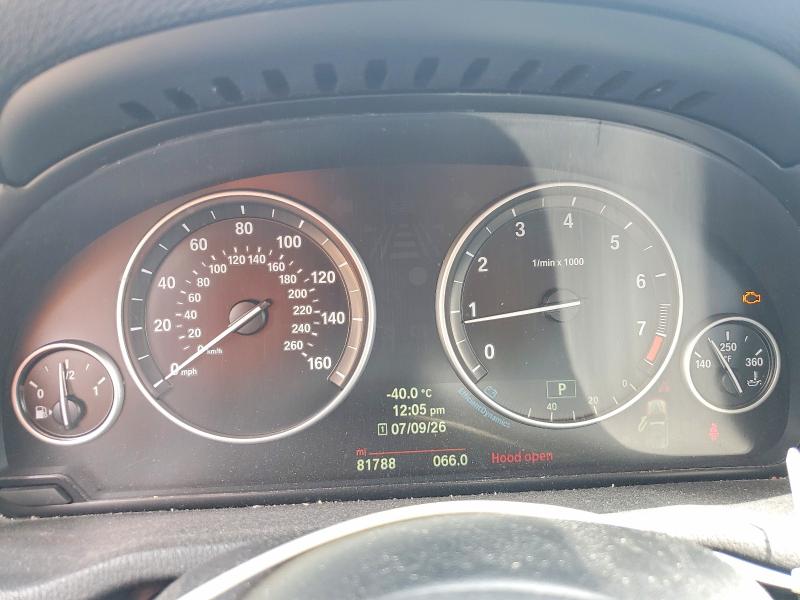 2014 BMW X3 VIN 5UXWX9C55E0D41419 COPART salvage auction — FRONT END, Md - Cert Of Salvage < 75% Damage, sold $925 on 2026-07-28 (photo 9)