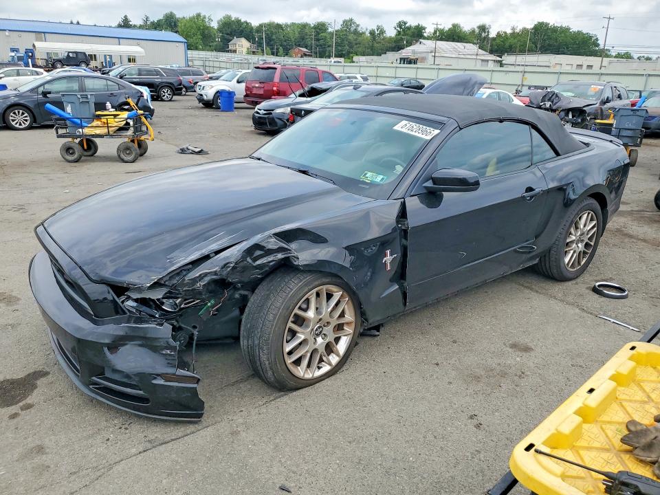 2013 Ford Mustang VIN 1ZVBP8EM3D5225713 COPART salvage auction — FRONT END, Pa - Certificate Of Salvage, sold $1,200 on 2026-07-31 (photo 1)