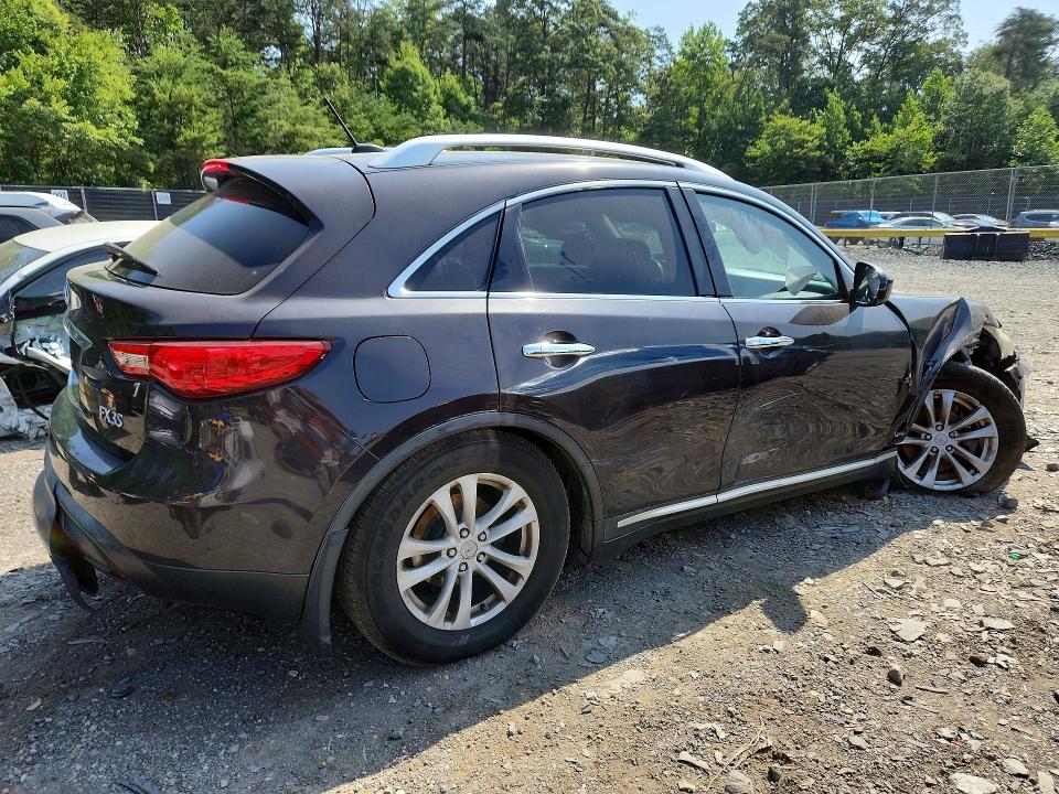 2010 Infiniti Fx VIN JN8AS1MW7AM856364 COPART salvage auction — FRONT END, Md - Cert Of Salvage > 75% Damage, sold $400 on 2026-07-17 (photo 3)