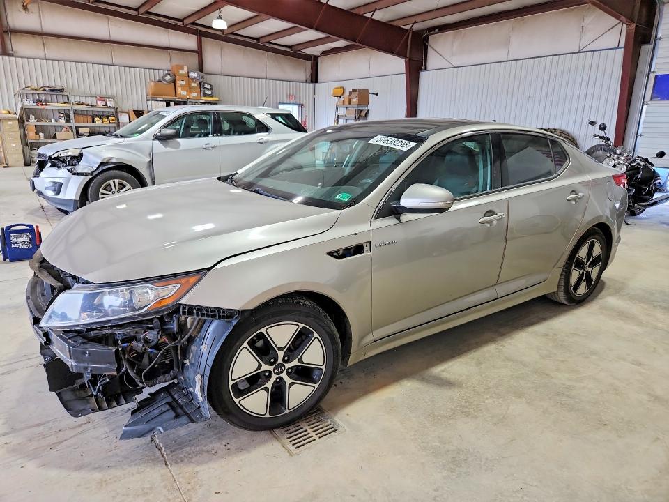 2013 Kia Optima VIN KNAGM4AD8D5057158 COPART salvage auction — FRONT END, Pa - Certificate Of Salvage, sold $700 on 2026-07-24 (photo 1)