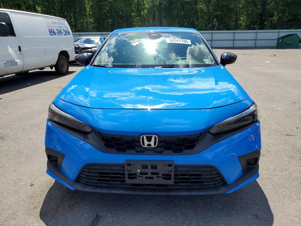 2024 Honda Civic VIN 19XFL2H86RE001729 COPART salvage auction — WATER/FLOOD, Nj - Cert Of Title-Salvage Flood, sold $7,400 on 2026-07-30 (photo 5)