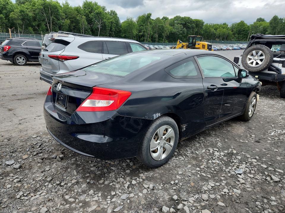 2013 Honda VIN 2HGFG3B55DH519922 COPART salvage auction — FRONT END, Pa - Certificate Of Salvage, sold $2 on 2026-07-22 (photo 3)