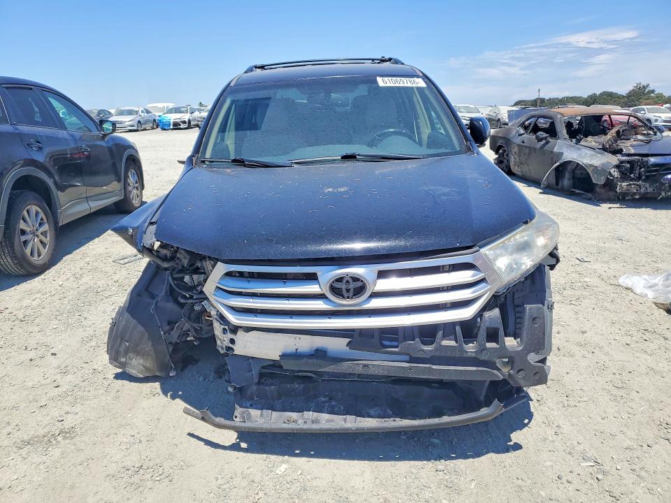 2013 Toyota Highlander VIN 5TDDK3EH7DS217480 COPART salvage auction — FRONT END, Ca - Salvage Certificate, sold $1,600 on 2026-07-28 (photo 5)