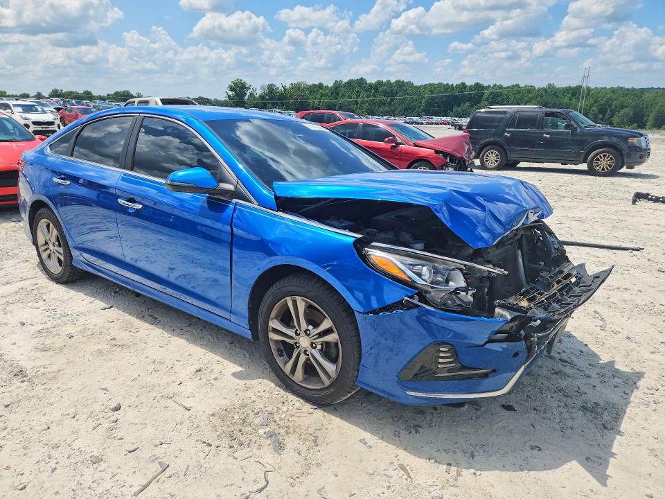 2018 Hyundai Sonata VIN 5NPE34AF8JH604035 COPART salvage auction — FRONT END, Ga - Certificate Of Title, sold $975 on 2026-08-03 (photo 4)