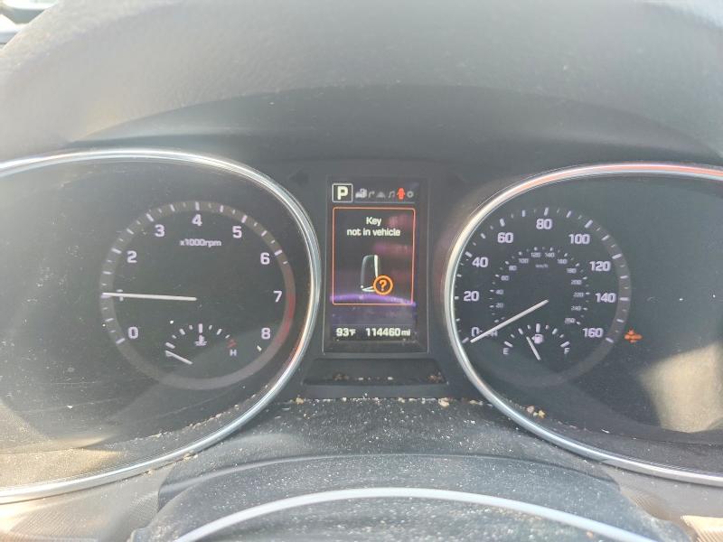 2017 Hyundai Santa fe VIN KM8SRDHF7HU234733 COPART salvage auction — FRONT END, In - Cert Of Title-Salvage Title, sold $350 on 2026-07-24 (photo 9)