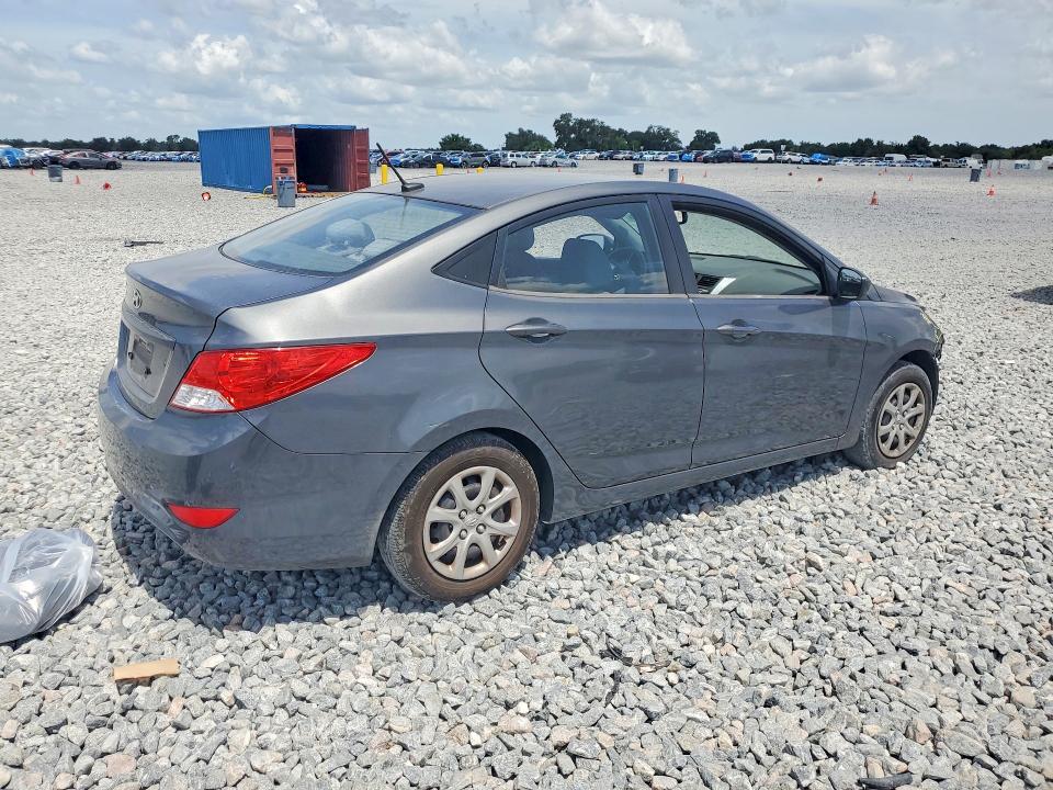 2012 Hyundai Accent VIN KMHCT4AE4CU244507 COPART salvage auction — FRONT END, Fl - Cert Of Title Slvg Rebuildable, sold $800 on 2026-07-31 (photo 3)