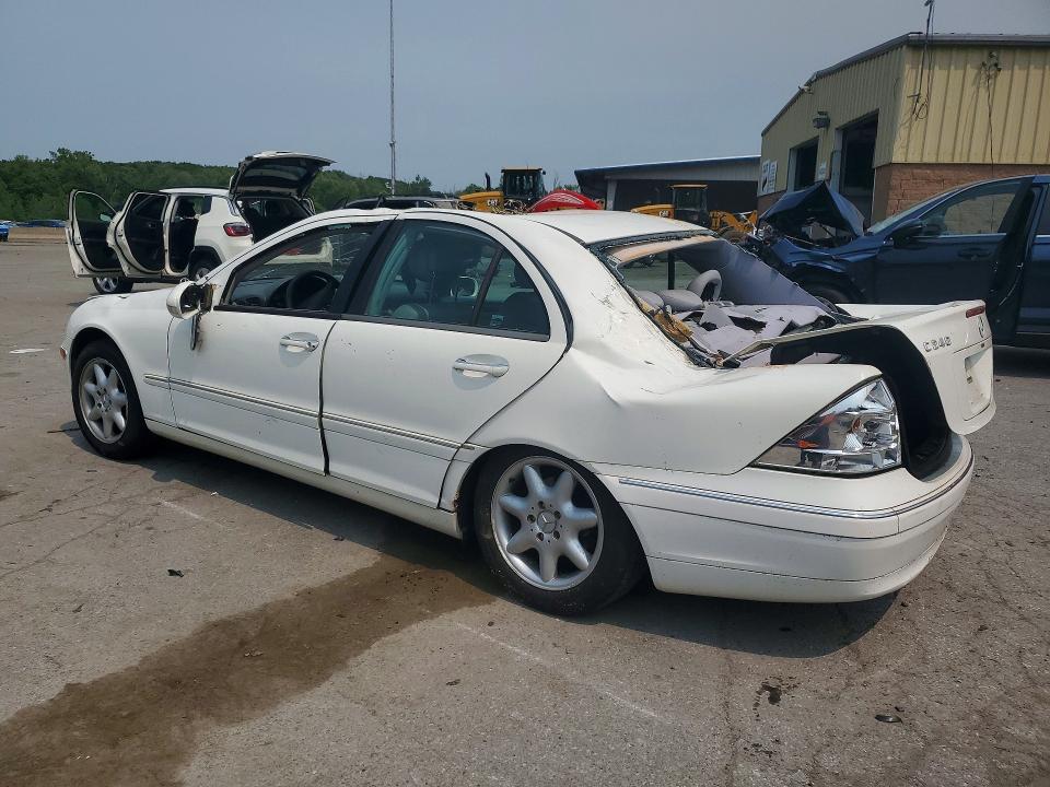 2003 Mercedes-benz C class VIN WDBRF61JX3F387849 COPART salvage auction — REAR END, NY - MV-907A SALVAGE CERTIFICATE, sold $325 on 2026-07-28 (photo 2)