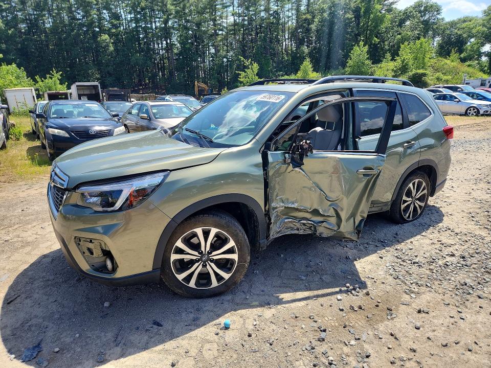 2021 Subaru Forester VIN JF2SKAUC8MH482710 COPART salvage auction — SIDE, Ma - Cert Of Title-Salvage, sold $1,400 on 2026-07-16 (photo 1)