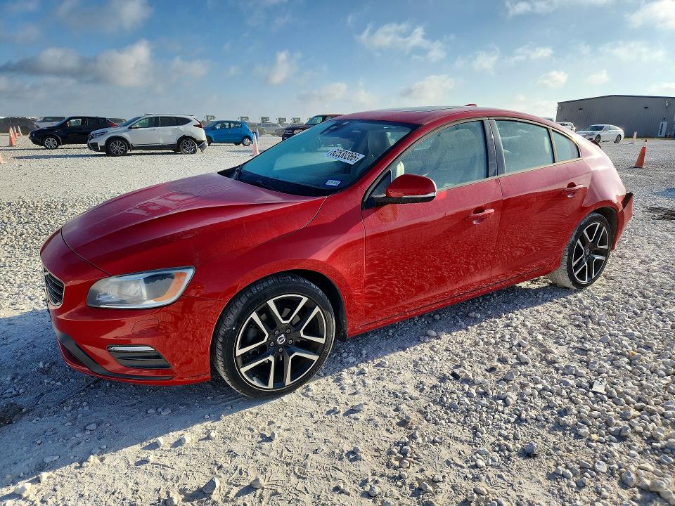 2018 Volvo S60 VIN YV126MFL3J2467090 COPART salvage auction — REAR END, Tx - Salvage Vehicle Title, sold $1,050 on 2026-08-06 (photo 1)