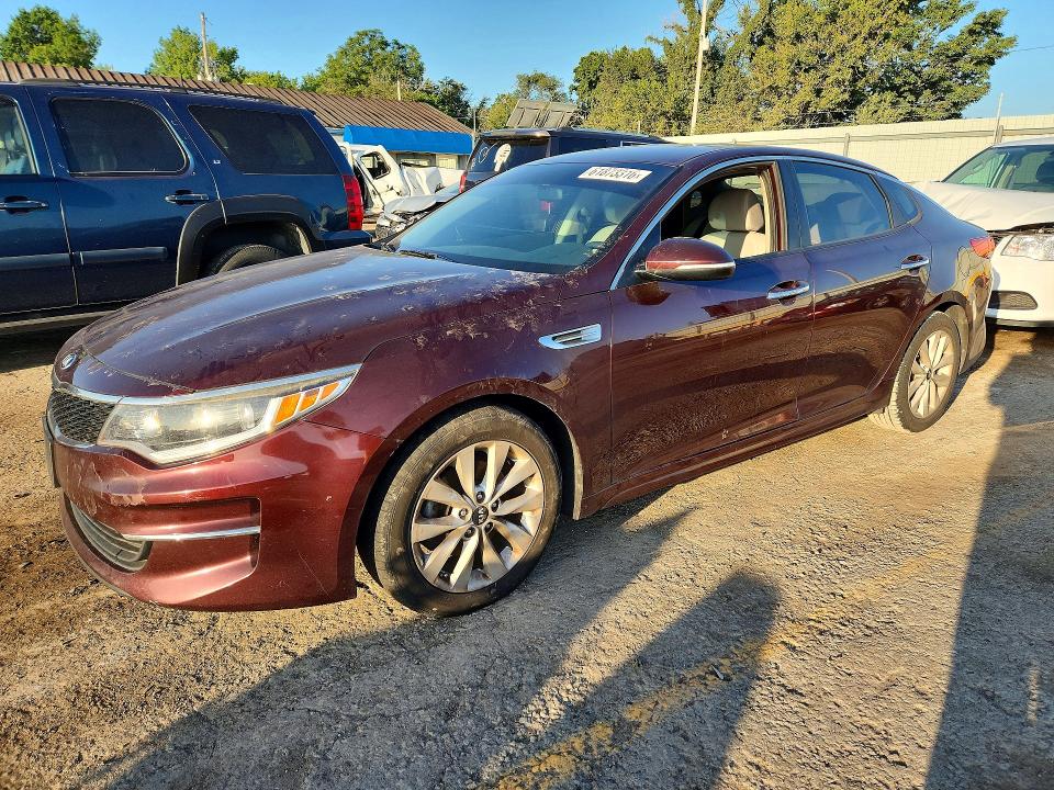2016 Kia Optima VIN 5XXGT4L32GG011013 COPART salvage auction — MECHANICAL, Ks - Cert Of Title-Rebuilt Salvage, sold $625 on 2026-07-22 (photo 1)