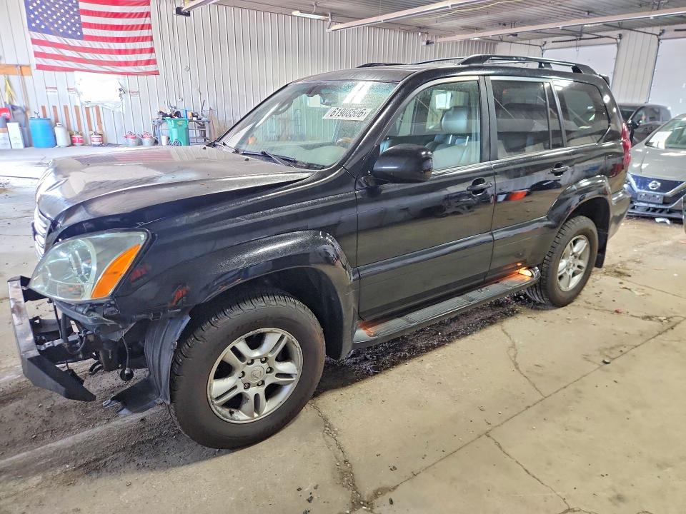2007 Lexus Gx 470 VIN JTJBT20X870143729 COPART salvage auction — FRONT END, Wi - Certificate Of Title, sold $625 on 2026-07-27 (photo 1)