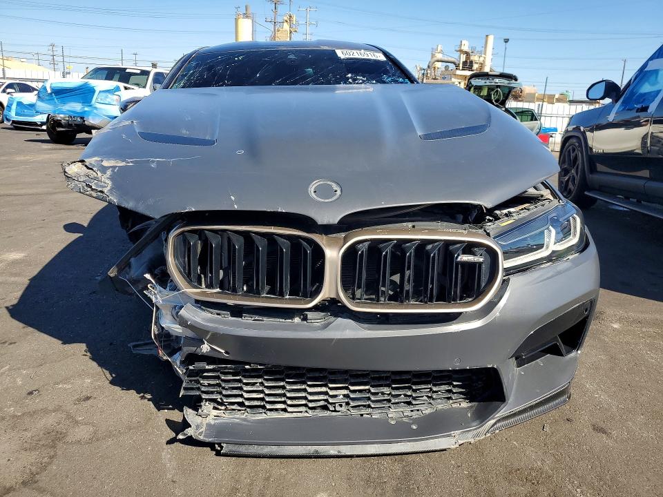 2022 BMW M5 VIN WBS73CH06NCJ05135 COPART salvage auction — FRONT END, Ca - Salvage Certificate, sold $42,250 on 2026-07-29 (photo 5)
