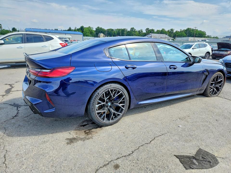 2021 BMW M8 VIN WBSGV0C02MCF85742 COPART salvage auction — SIDE, Pa - Certificate Of Salvage, sold $29,500 on 2026-07-31 (photo 3)