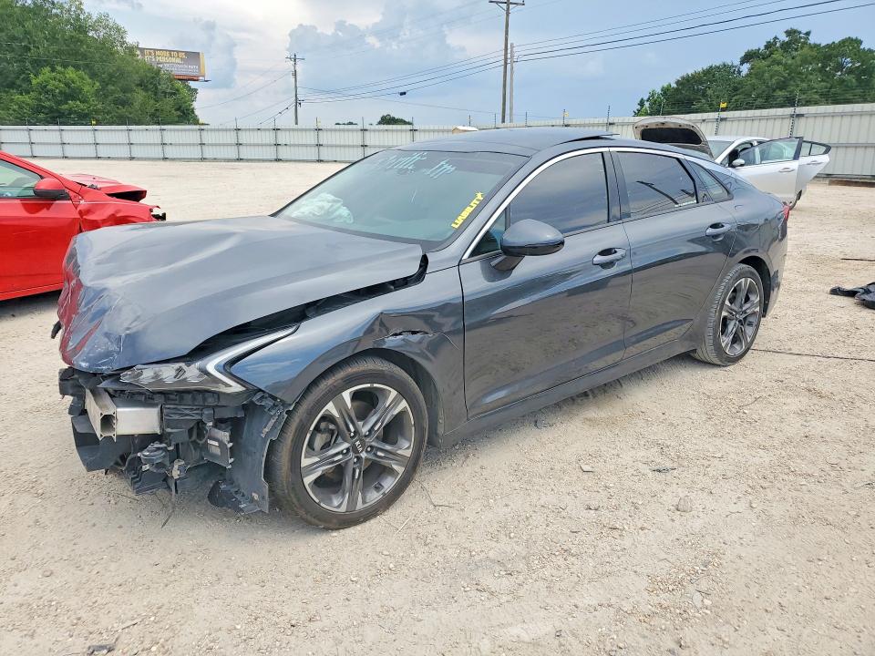2021 Kia K5 VIN 5XXG34J2XMG012674 COPART salvage auction — FRONT END, Fl - Certificate Of Title, sold $1,050 on 2026-07-16 (photo 1)