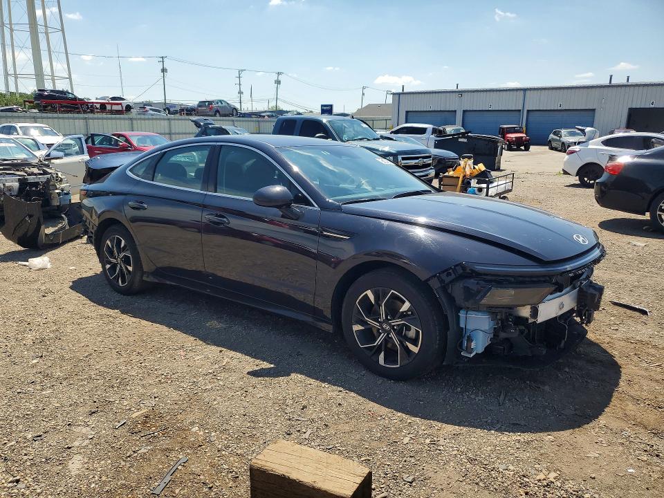 2024 Hyundai Sonata VIN KMHL64JAXRA391462 COPART salvage auction — FRONT END, IL - SALVAGE CERTIFICATE (P), sold $3,850 on 2026-07-13 (photo 4)