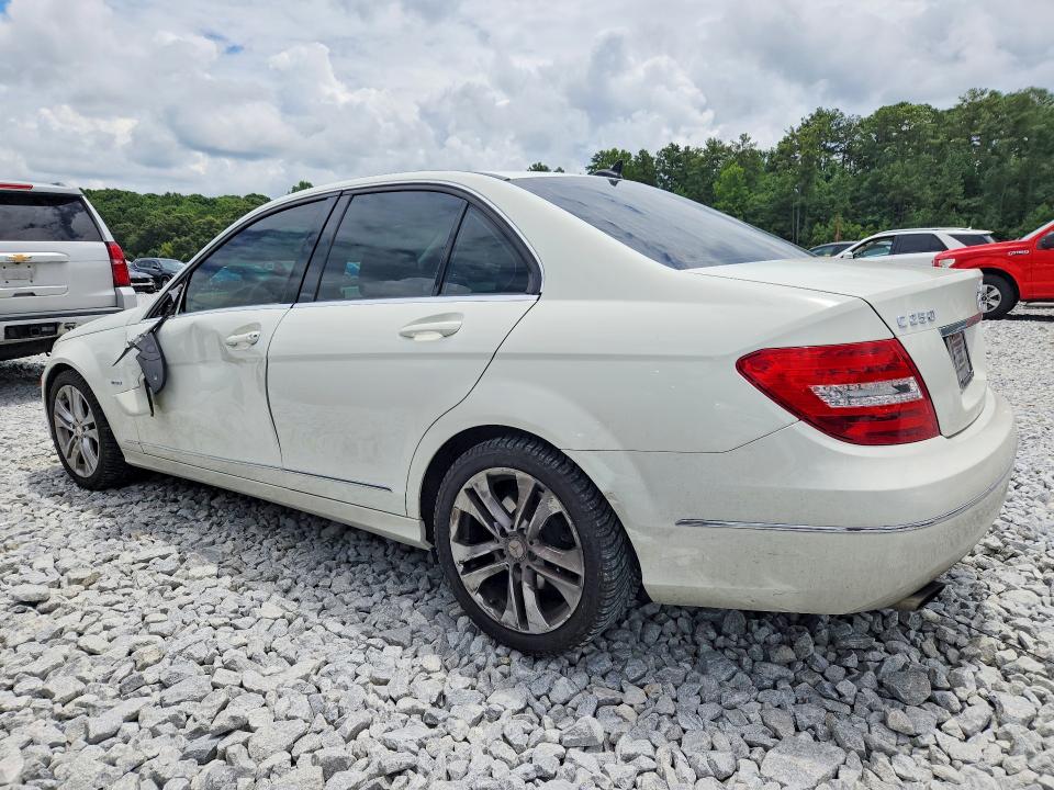 2012 Mercedes-benz C-klasse VIN WDDGF4HB5CR237910 COPART salvage auction — SIDE, Ga - Cert Of Title-Salvage, sold $1,200 on 2026-08-06 (photo 2)