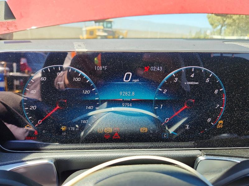 2020 Mercedes-benz Glb-class VIN W1N4M4GB8LW029034 COPART salvage auction — REAR END, CA - SALVAGE CERTIFICATE, sold $10,100 on 2026-07-16 (photo 9)