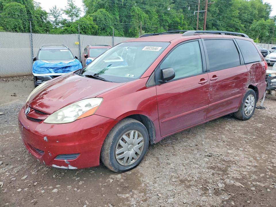 2007 Toyota Sienna VIN 5TDZK23C47S065217 COPART salvage auction — SIDE, Pa - Certificate Of Salvage, sold $1,300 on 2026-07-22 (photo 1)