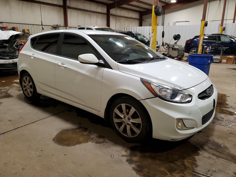 2012 Hyundai Accent VIN KMHCU5AEXCU037364 COPART salvage auction — FRONT END, Pa - Certificate Of Salvage, sold $400 on 2026-07-28 (photo 4)