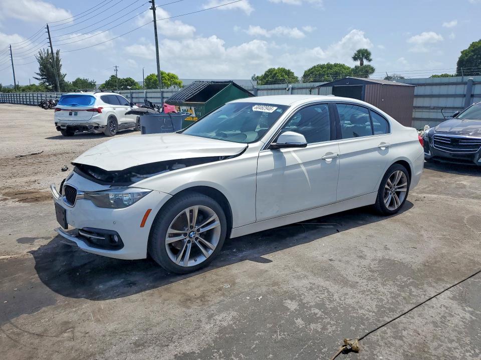 2017 BMW 3er VIN WBA8B9C37HK885981 COPART salvage auction — FRONT END, Fl - Cert Of Title Slvg Rebuildable, sold $3,000 on 2026-07-13 (photo 1)