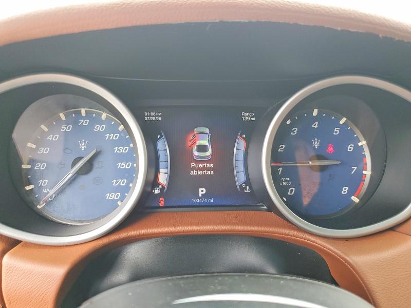 2016 Maserati Ghibli VIN ZAM57XSA0G1173811 COPART salvage auction — MINOR DENT/SCRATCHES, FL - CERT OF TITLE-REBUILT, sold $2,250 on 2026-07-31 (photo 9)