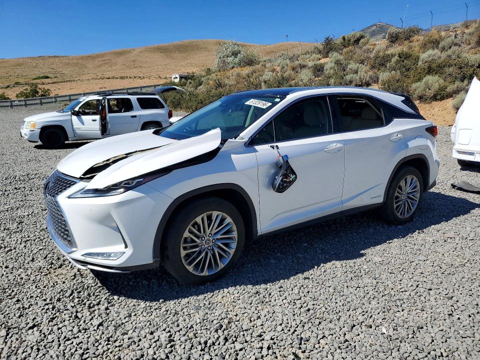 2021 Lexus Rx VIN 2T2JGMDA0MC068218 COPART salvage auction — FRONT END, Nv - Salvage Title, sold $22,500 on 2026-08-27 (photo 1)