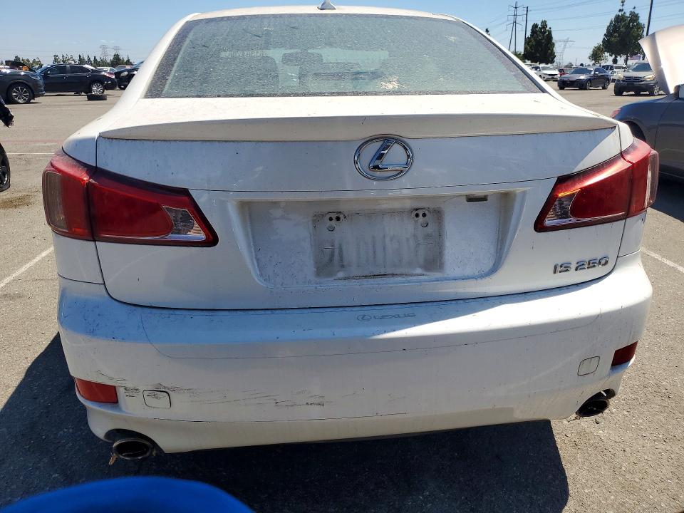 2011 Lexus Is 250 VIN JTHBF5C20B5144279 COPART salvage auction — NORMAL WEAR, Ca - Dis/Dlr/Exp Only Clean Title, sold $1,100 on 2026-07-23 (photo 6)