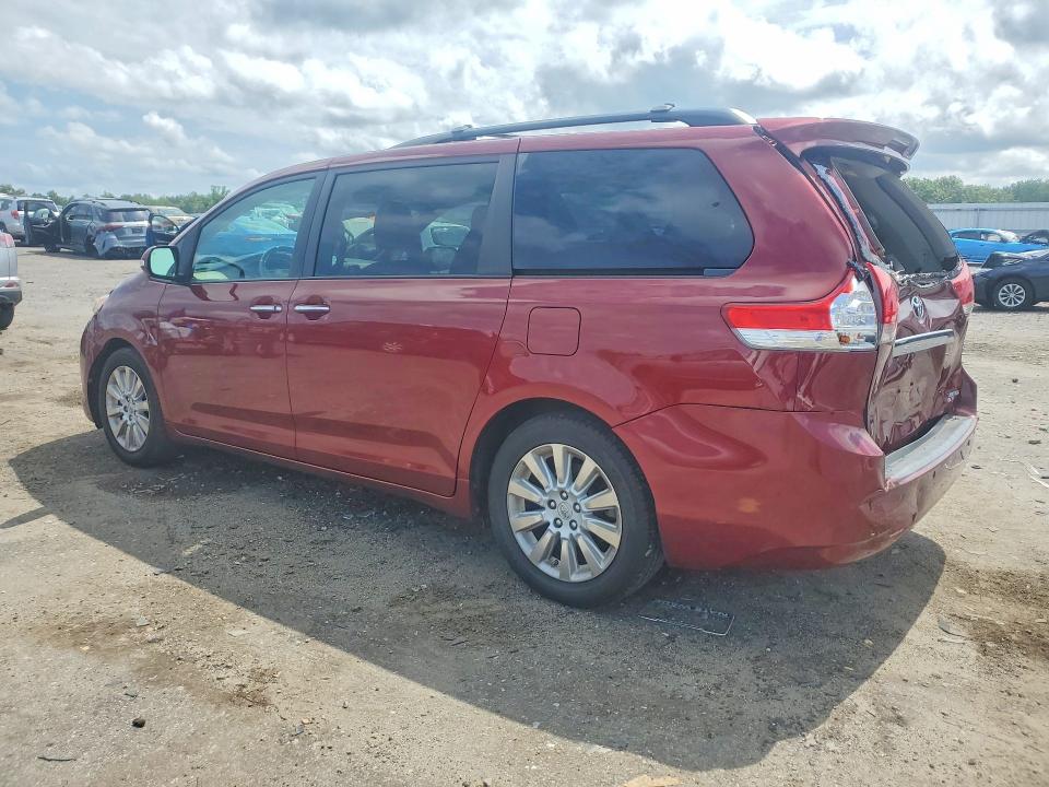 2013 Toyota Sienna VIN 5TDYK3DC4DS280222 COPART salvage auction — REAR END, VA - CERT OF TITLE - SALVAGE, sold $250 on 2026-07-29 (photo 2)