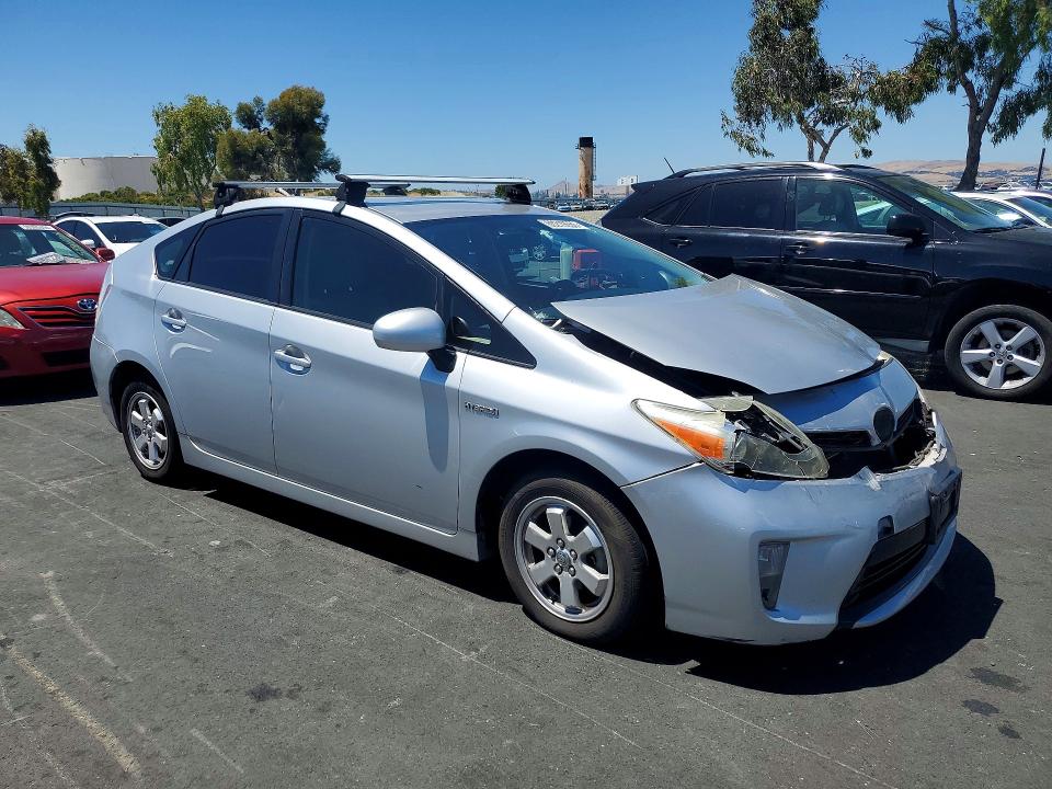 2014 Toyota Prius VIN JTDKN3DU4E1752293 COPART salvage auction — FRONT END, Ca - Salvage Certificate, sold $1,250 on 2026-07-20 (photo 4)
