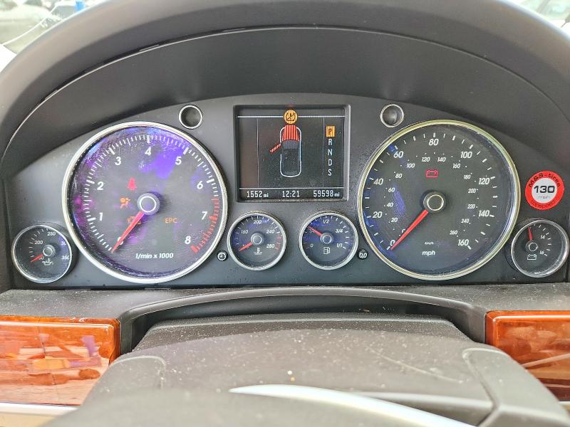 2004 Volkswagen Touareg VIN WVGBC67L04D022738 COPART salvage auction — FRONT END, Md - Cert Of Salvage < 75% Damage, sold $375 on 2026-08-13 (photo 9)