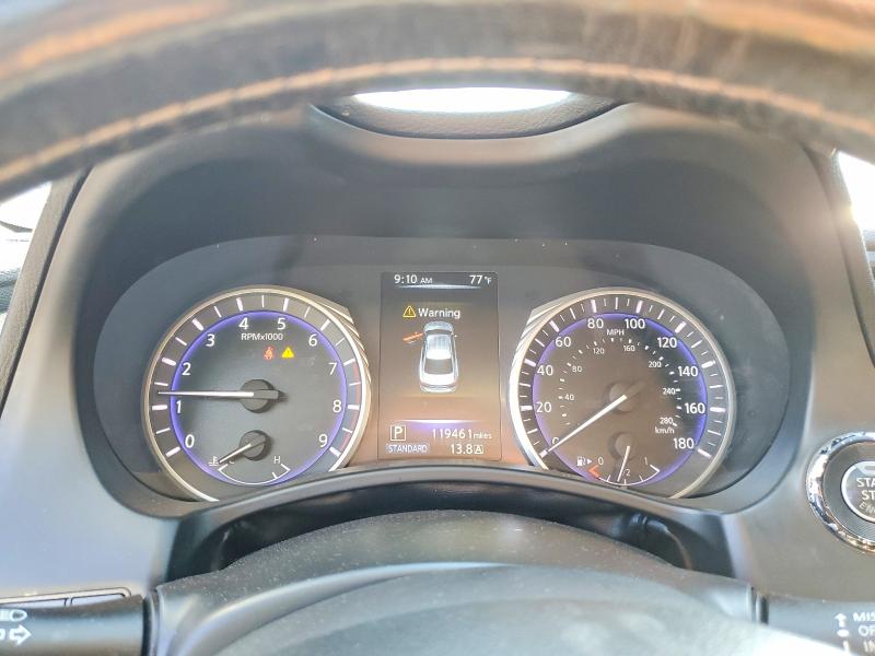 2016 Infiniti Q50 VIN JN1EV7AR8GM345912 COPART salvage auction — FRONT END, OH - CERT OF TITLE-REPOSSESSION, sold $1,100 on 2026-07-28 (photo 9)