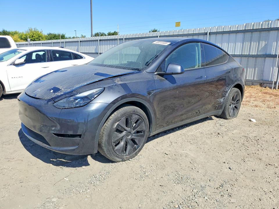 2025 Tesla Model y VIN 7SAYGDED2SF259629 COPART salvage auction — DAMAGE HISTORY, Ca - Salvage Certificate (P), sold $15,800 on 2026-07-28 (photo 1)