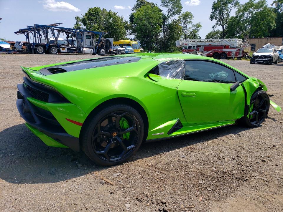 2023 Lamborghini Huracan VIN ZHWUF5ZF1PLA22581 COPART salvage auction — SIDE, Nj - Junk Title Certificate, sold $40,750 on 2026-07-30 (photo 3)