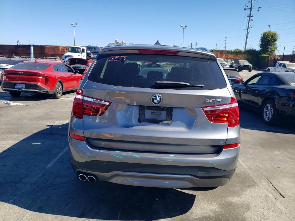 2017 BMW X3 VIN 5UXWZ7C38H0X41697 COPART salvage auction — FRONT END, Ca - Salvage Certificate, sold $975 on 2026-07-15 (photo 6)