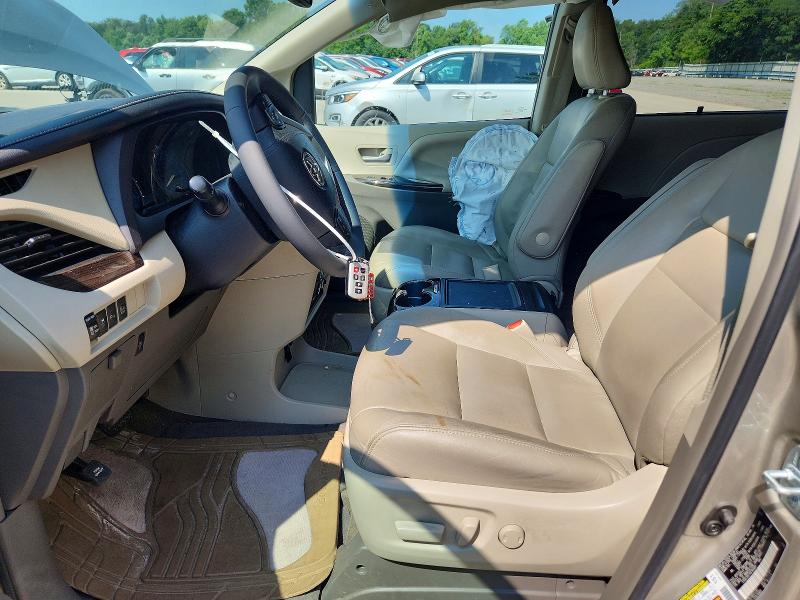2017 Toyota Sienna VIN 5TDDZ3DC1HS164007 COPART salvage auction — FRONT END, PA - CERTIFICATE OF SALVAGE, sold $5,500 on 2026-07-30 (photo 7)