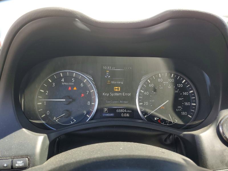 2021 Infiniti Q60 VIN JN1FV7LK1MM530013 COPART salvage auction — FRONT END, Ca - Salvage Certificate, sold $9,600 on 2026-08-20 (photo 9)