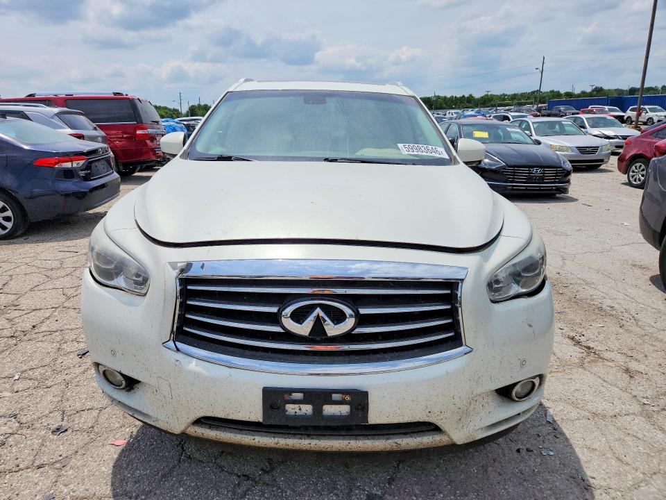 2014 Infiniti Qx60 VIN 5N1AL0MM7EC552556 COPART salvage auction — FRONT END, Il - Certificate Of Title (P), sold $800 on 2026-07-10 (photo 5)