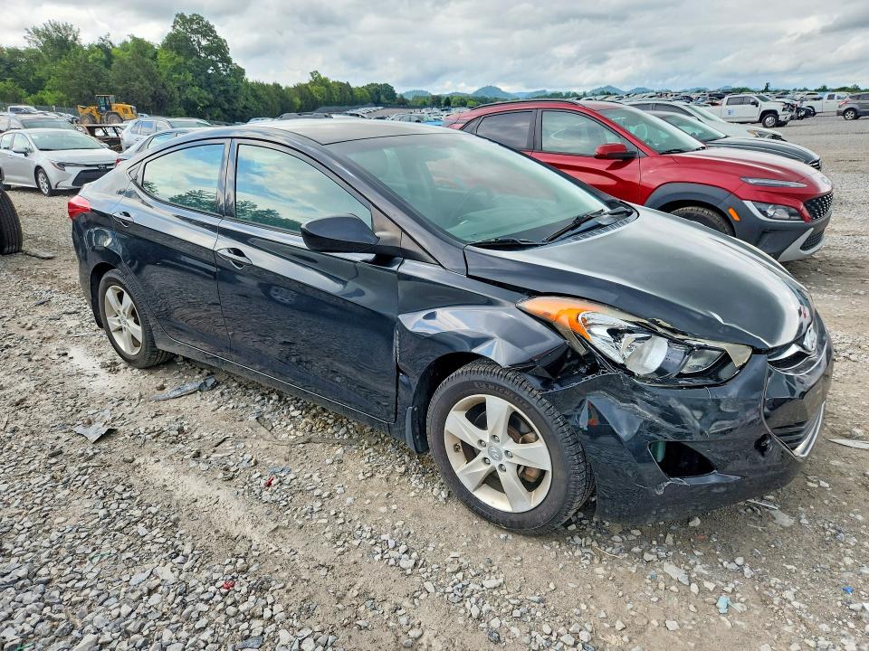 2013 Hyundai Elantra VIN KMHDH4AE0DU743912 COPART salvage auction — FRONT END, TN - SALVAGE CERTIFICATE (P), sold $175 on 2026-07-21 (photo 4)