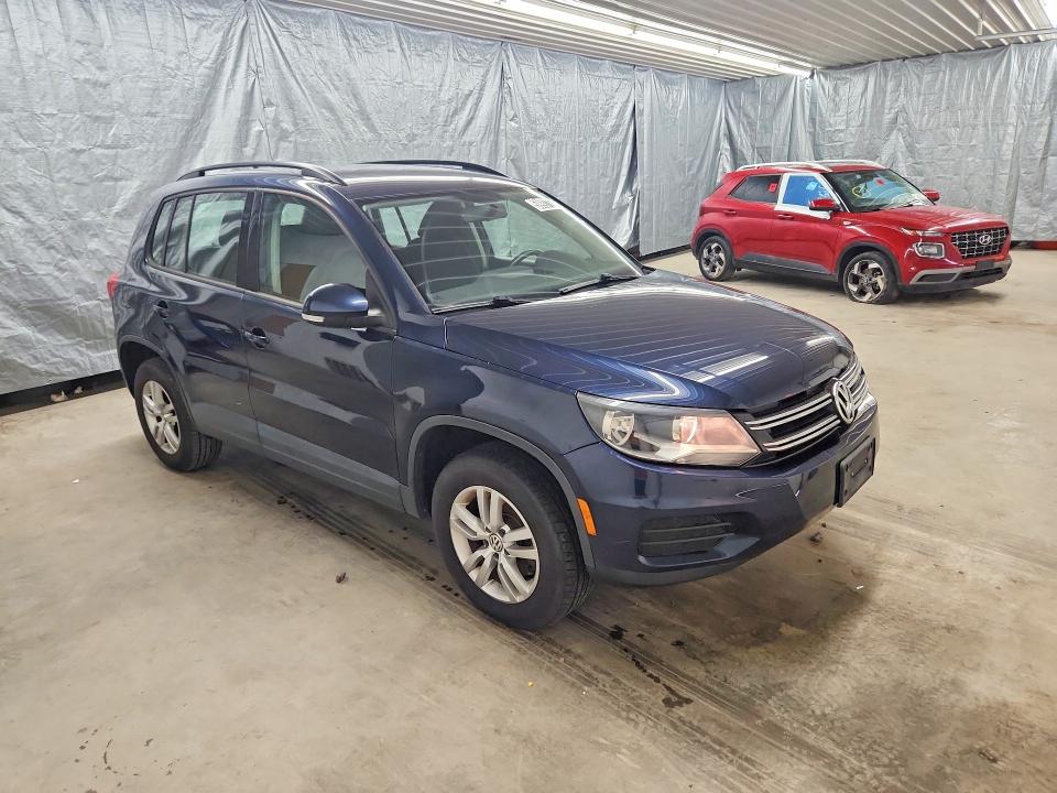 2015 Volkswagen Tiguan VIN WVGAV7AX0FW595475 COPART salvage auction — REAR END, WV - CERTIFICATE OF TITLE, sold $775 on 2026-08-13 (photo 4)