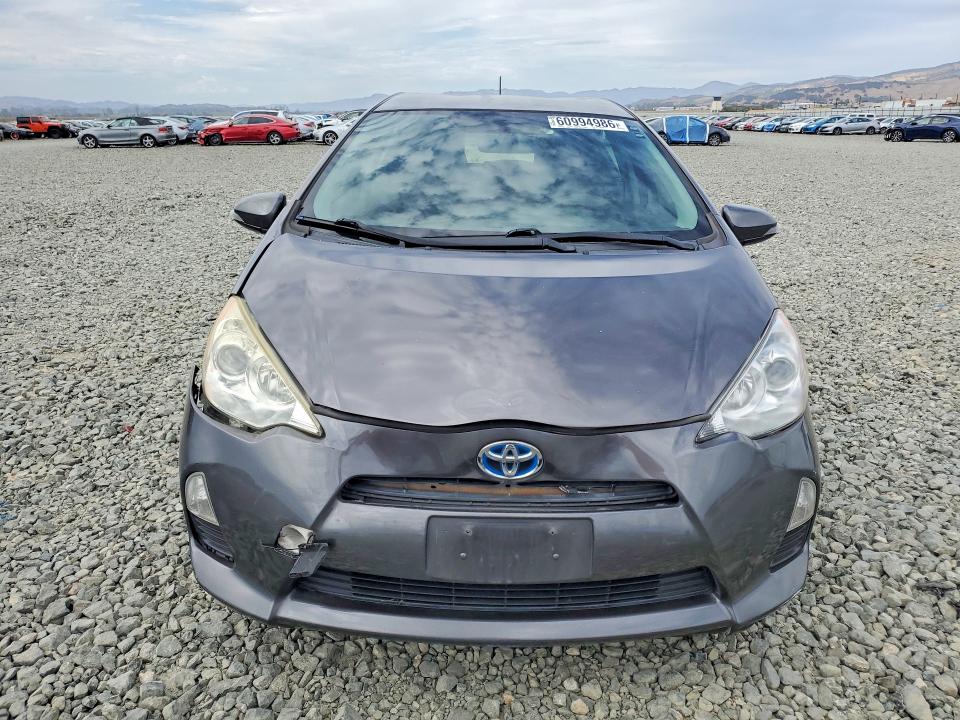 2013 Toyota Prius VIN JTDKDTB32D1550855 COPART salvage auction — FRONT END, Salvage Title, sold $125 on 2026-07-23 (photo 5)