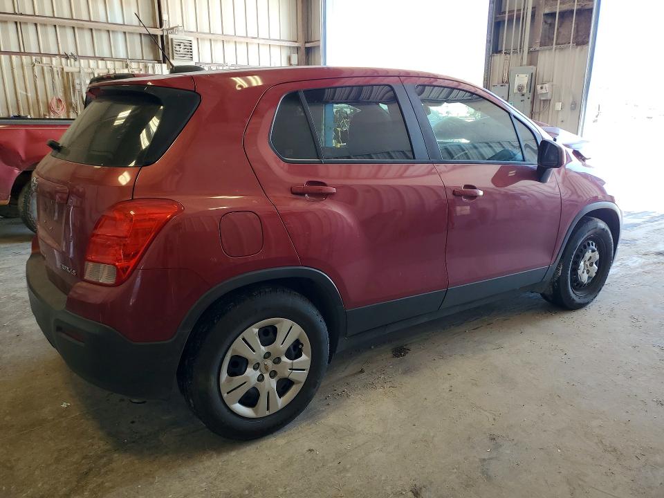 2015 Chevrolet Trax VIN KL7CJKSBXFB249355 COPART salvage auction — FRONT END, Tx - Salvage Vehicle Title, sold $200 on 2026-07-31 (photo 3)