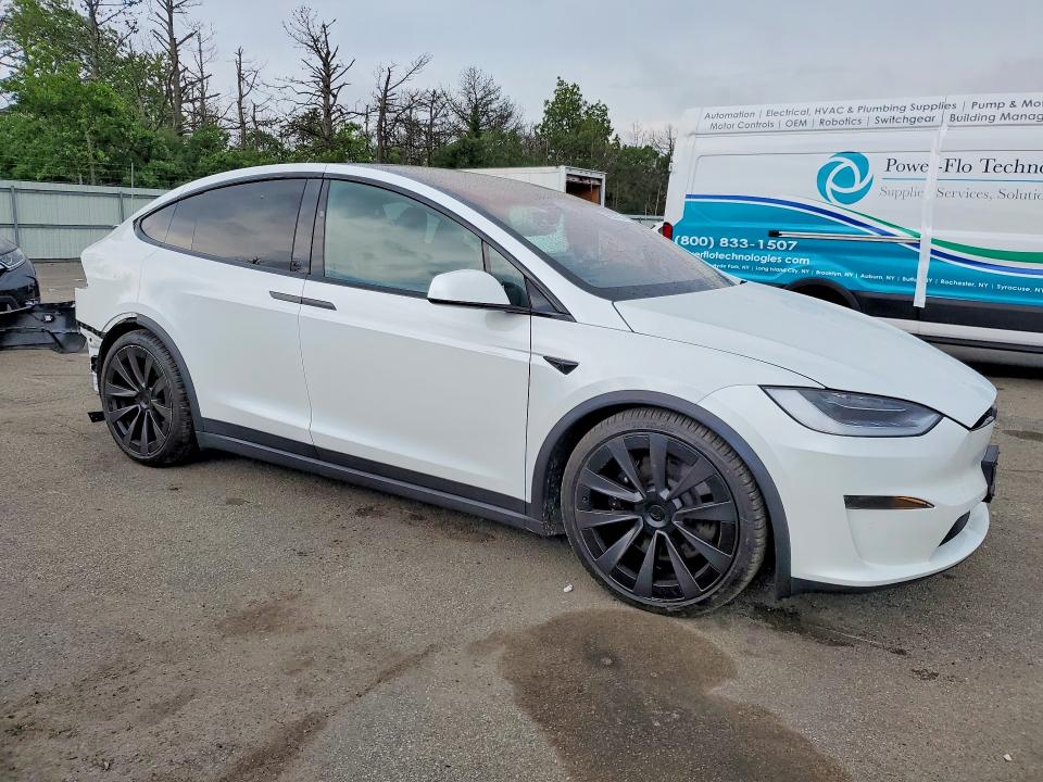 2023 Tesla Model x VIN 7SAXCDE56PF381529 COPART salvage auction — REAR END, Salvage Title, sold $24,800 on 2026-07-15 (photo 4)
