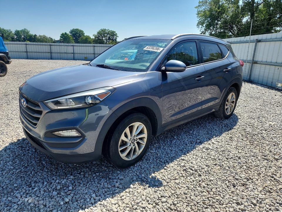 2016 Hyun Tucson VIN KM8J3CA43GU058424 COPART salvage auction — FRONT END, MI - CERTIFICATE OF TITLE, sold $2,150 on 2026-08-27 (photo 1)