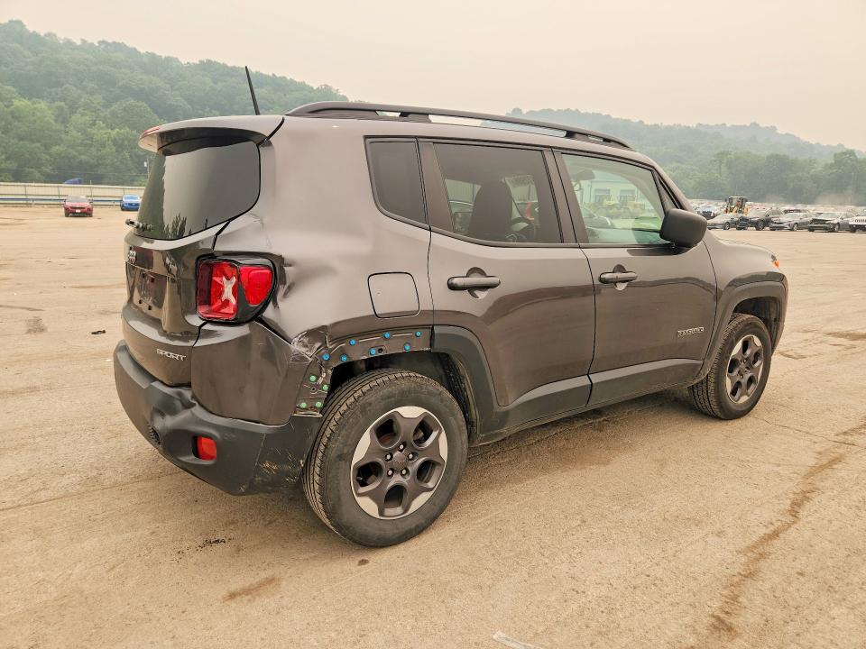 2017 Jeep Renegade VIN ZACCJBAB6HPG55839 COPART salvage auction — REAR END, Pa - Certificate Of Salvage, sold $2,800 on 2026-07-30 (photo 3)
